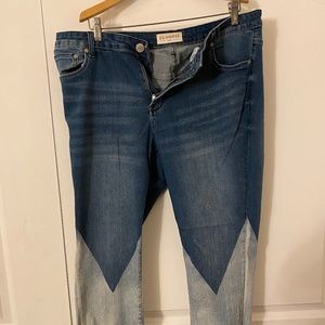 Color block Eloquii jeans